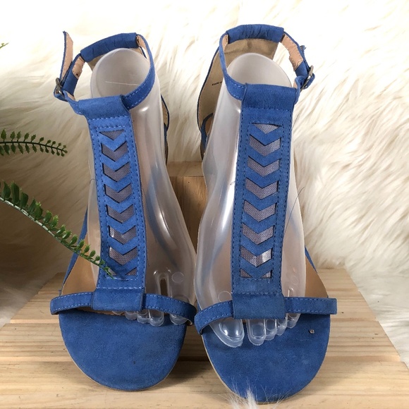 Paprika Chevron Cornflower Blue Sz 41 - Picture 7 of 7